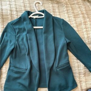 Maurices Teal Women's Suit Jacket